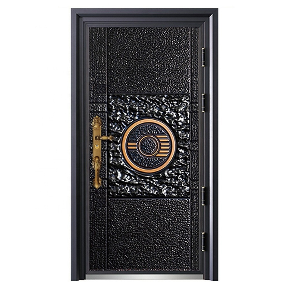 Hot-Sale House Main Gate Designs Cast Aluminum Steel Door Luxury Entry Door Exterior Main Entrance Door