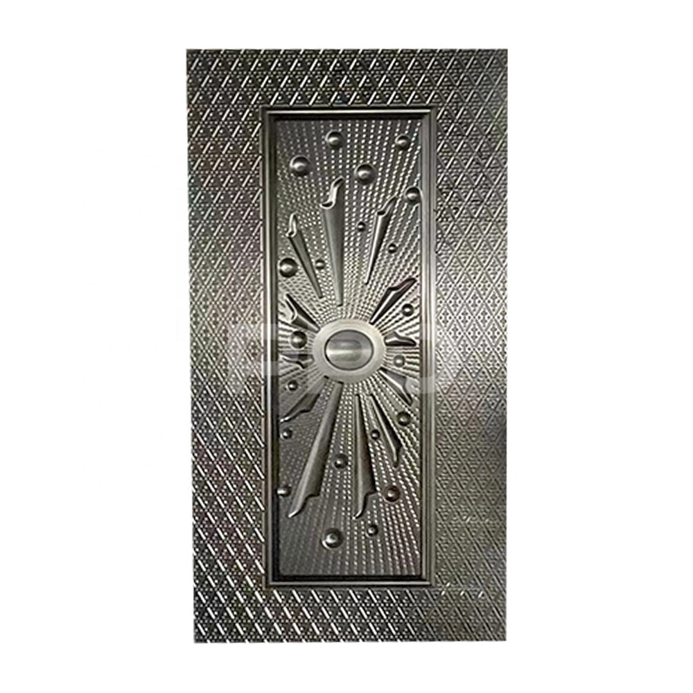 Armored Style Textured Sheet Metal Door Skin Stamped Design Steel Door Skin For Making Doors