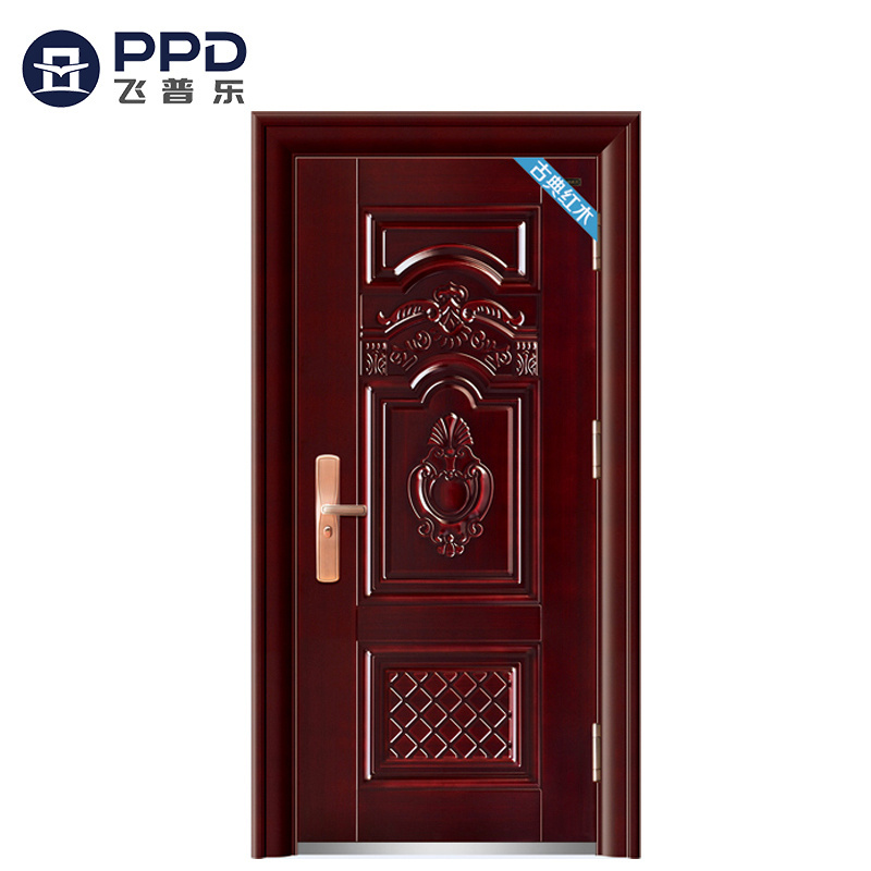 Professionally made cost-effective steel and wood used exterior factory direct sales Cheapest Steel Doors