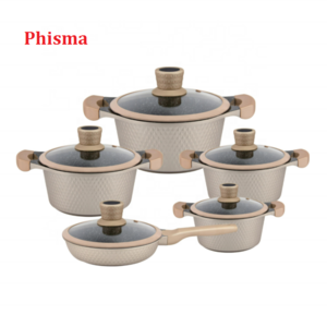 Kitchen utensils hot selling aluminum cookware non stick cooking pots set wholesale nonstick cookware set