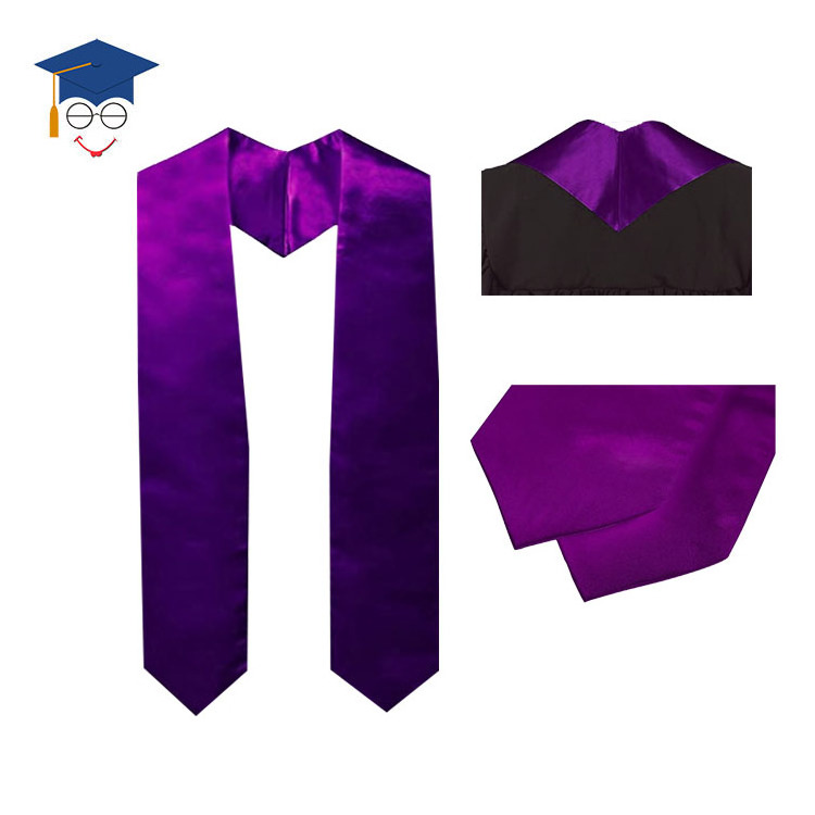 Unisex Adult Plain Graduation Stole Sash 60