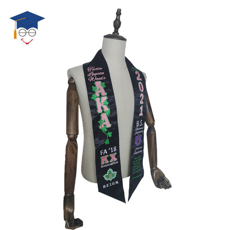 Graduation Stole Embroidery Sash for Students 72