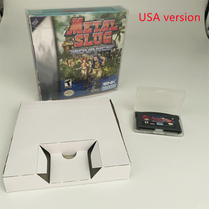 USA version and EUR version Both Metal Slug Advance English Game Cartridge In Box for Game Boys Advance