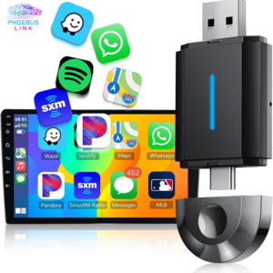 Phoebus car wired to carplay wireless adapter Car play Car mini box android auto Wireless for apple carplay dongle