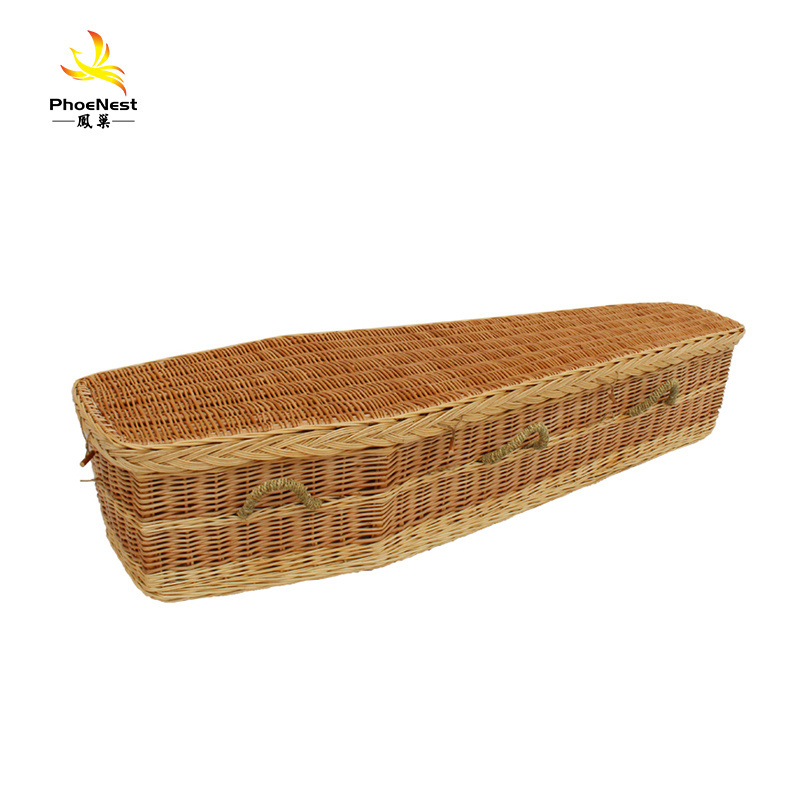 Eco Friendly Funeral Coffin Low Prices Glass Willow Funeral Casket