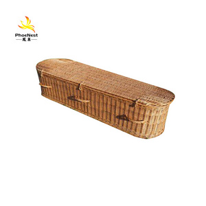 Eco Friendly Funeral Coffin Low Prices Glass Willow Funeral Casket