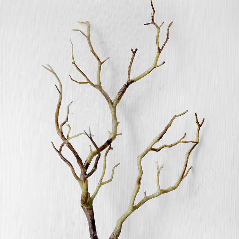 Modern Artificial Branches Tree Cheap Bonsai Plastic Artificial Dry Plant Faux White Tree Branch Without Leaves