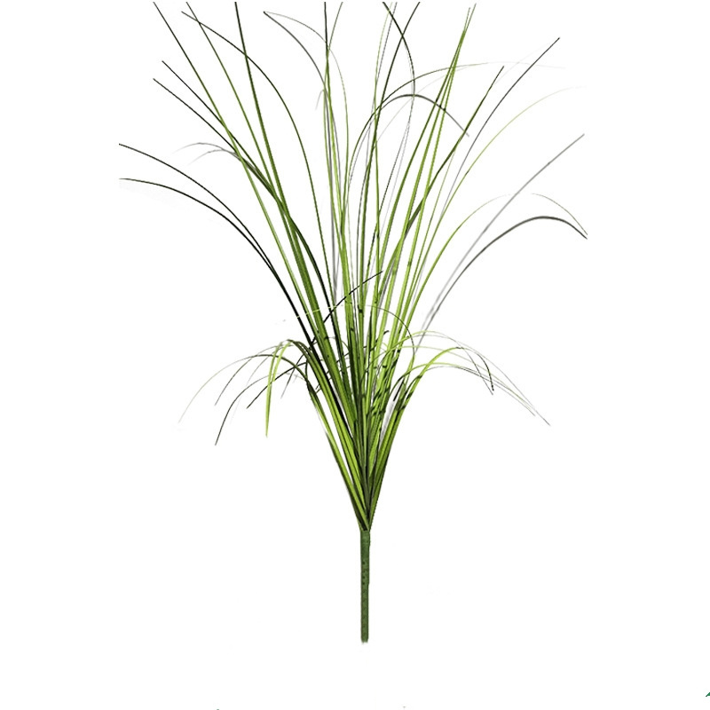 Wholesale Simulation Plastic Artificial Reed Onion Grass Bouquet Plants Indoor Outdoor Decoration Green Faux Grass