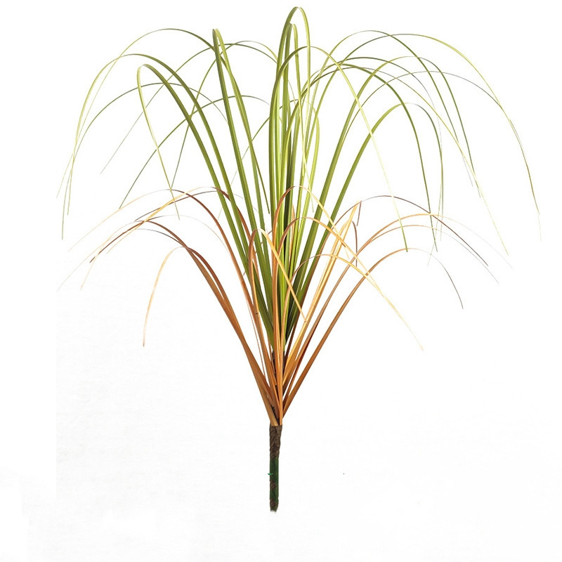 Wholesale Simulation Plastic Artificial Reed Onion Grass Bouquet Plants Indoor Outdoor Decoration Green Faux Grass