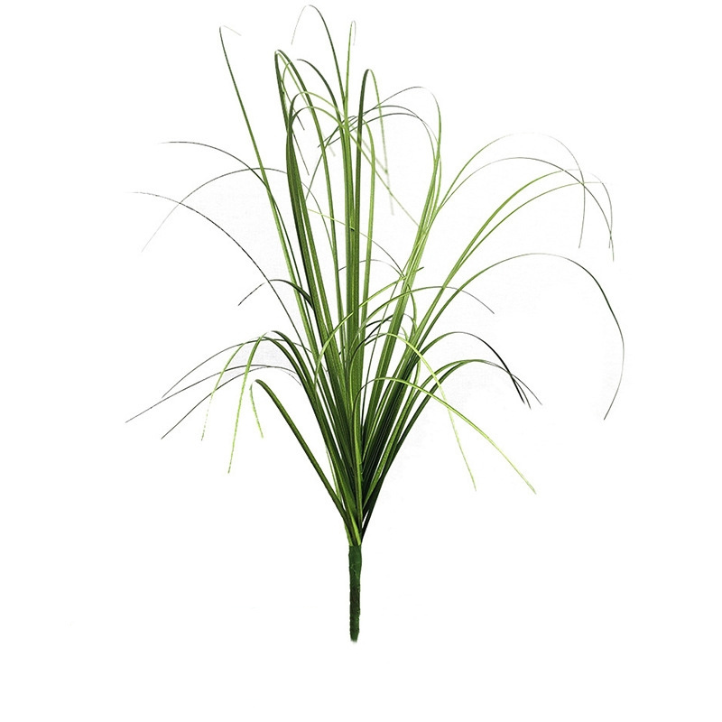 Wholesale Simulation Plastic Artificial Reed Onion Grass Bouquet Plants Indoor Outdoor Decoration Green Faux Grass