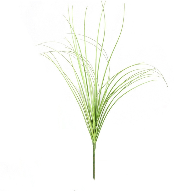 Wholesale Simulation Plastic Artificial Reed Onion Grass Bouquet Plants Indoor Outdoor Decoration Green Faux Grass