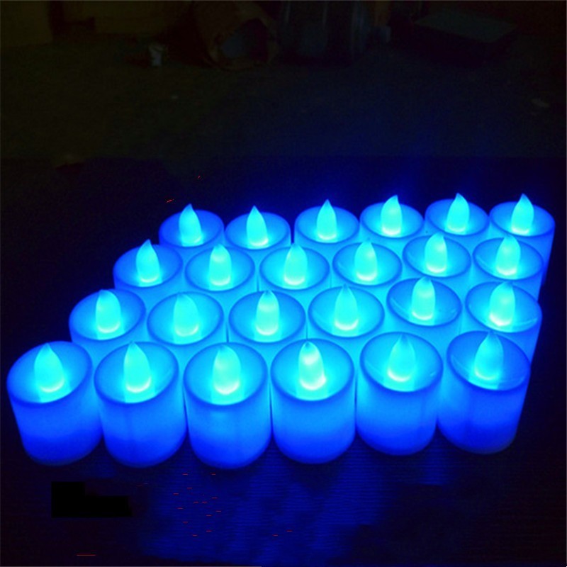 New Wholesale Christmas Electric Flameless Plastic Mini Tea Candles LED Lights For Home Bedroom Party Wedding Decor