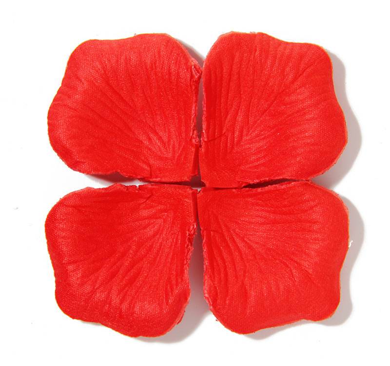 Wholesale Red White Fake Non-Woven Fabric Rose Flower Petal Decorative Artificial Silk Flower Rose Petals for Wedding