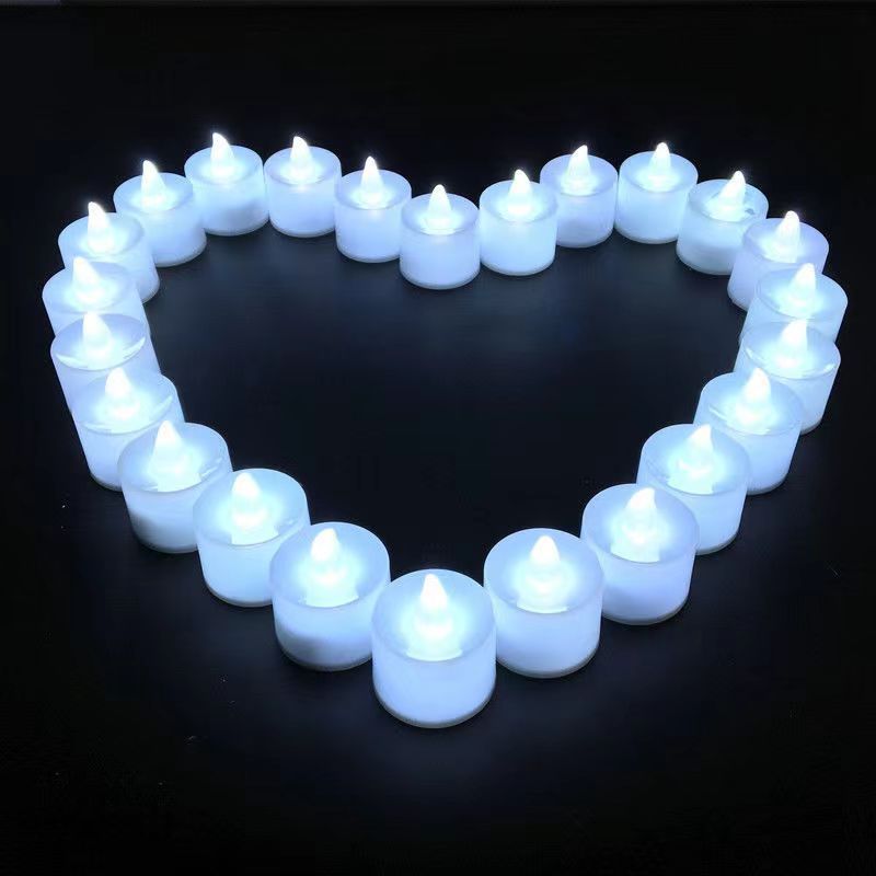 New Wholesale Christmas Electric Flameless Plastic Mini Tea Candles LED Lights For Home Bedroom Party Wedding Decor