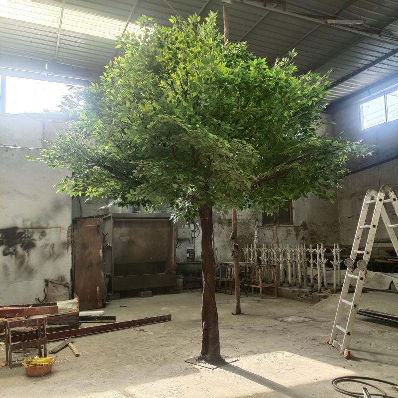 Wholesale Customized Indoor Outdoor Decoration Green Artificial Banyan Tree Large Size Fiberglass Ficus Banyan Trees