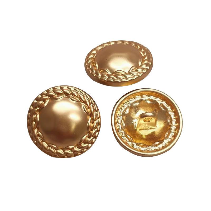 Wholesale Clothes Metal Dome Shank Button With Logo Brass Button With Brass Tin Color for Pants