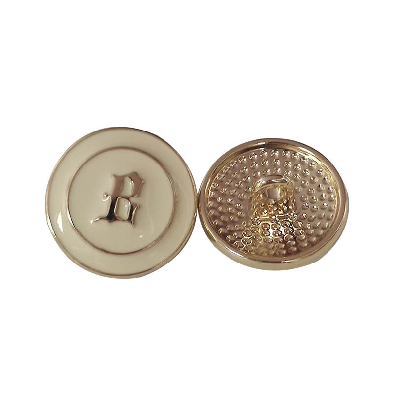 Wholesale Clothes Metal Dome Shank Button With Logo Brass Button With Brass Tin Color for Pants