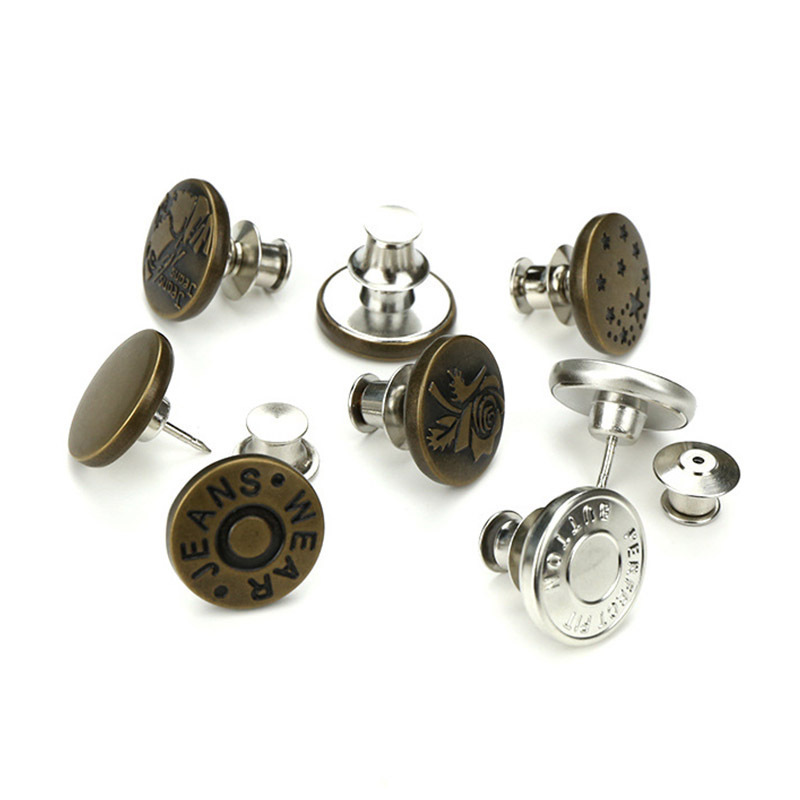 Factory custom metal buttons for jeans