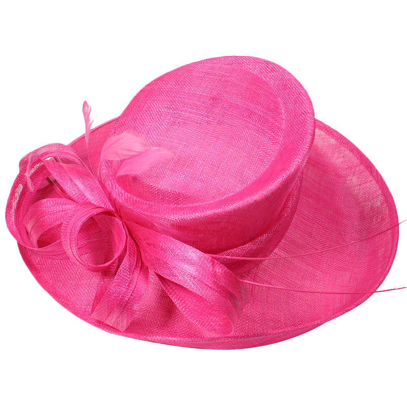 High quality organza sinamay party church hats ladies red hat wholesale for women BestSuppliers