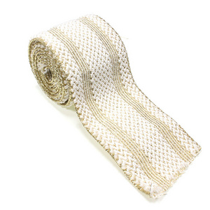 Low price wholesale Jacquard glitter elastic braid band scalloped elastic trim