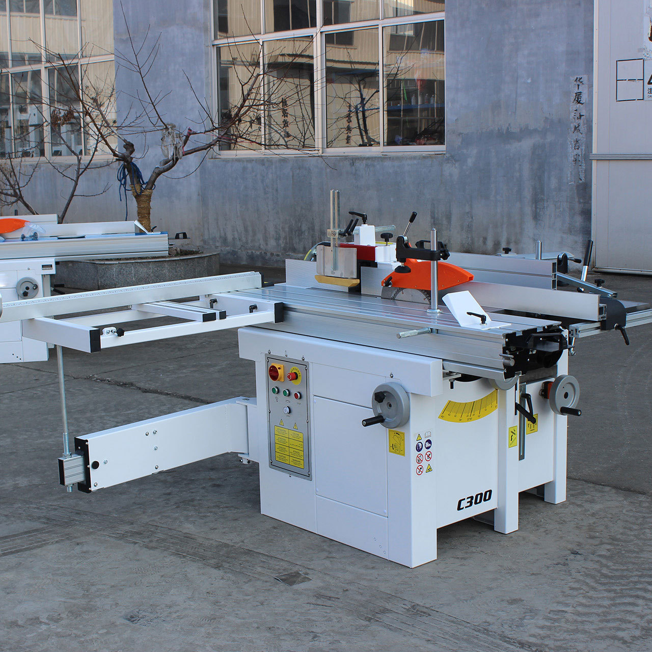 5 in 1 Combined Sliding Panel Saw  Spindle Moulder Table Woodworking Planer Machine