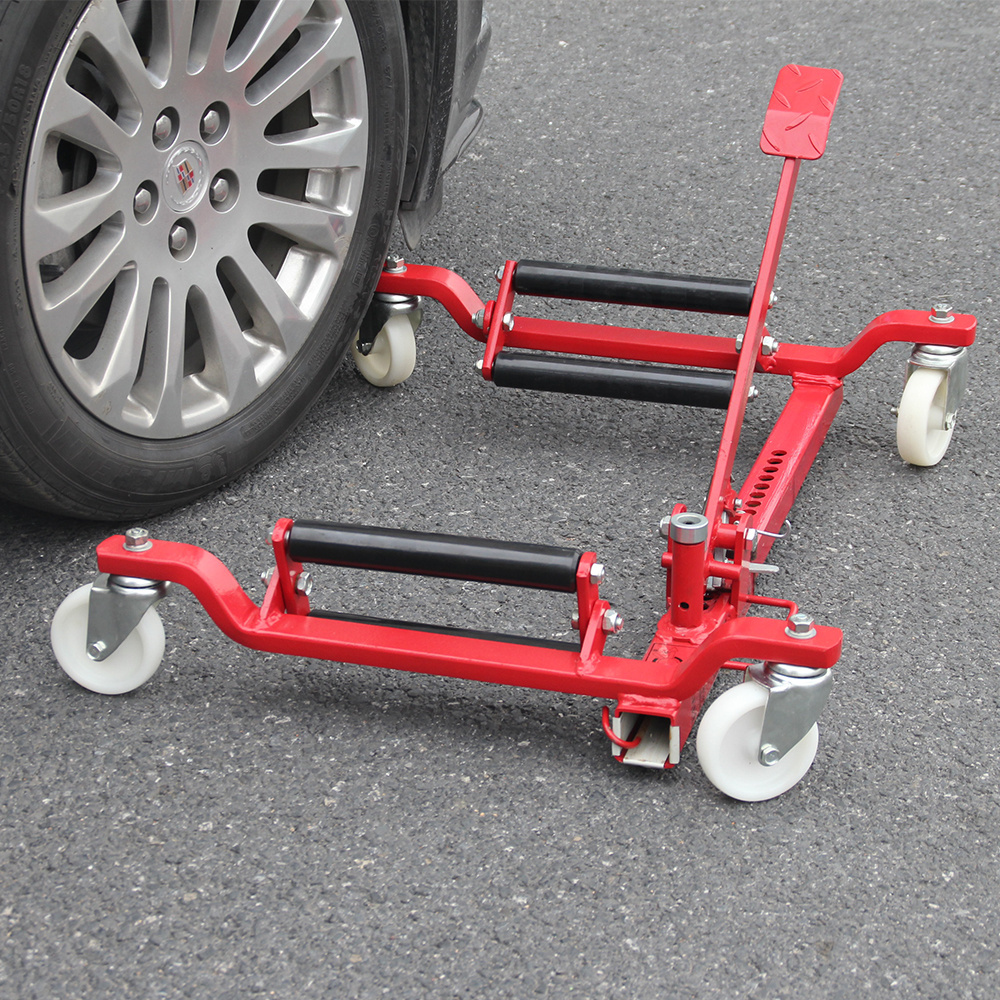 1500lb Car Tire Dolly Automotive Car Wheel Moving Dolly Vehicle Positioning Hydraulic Jack