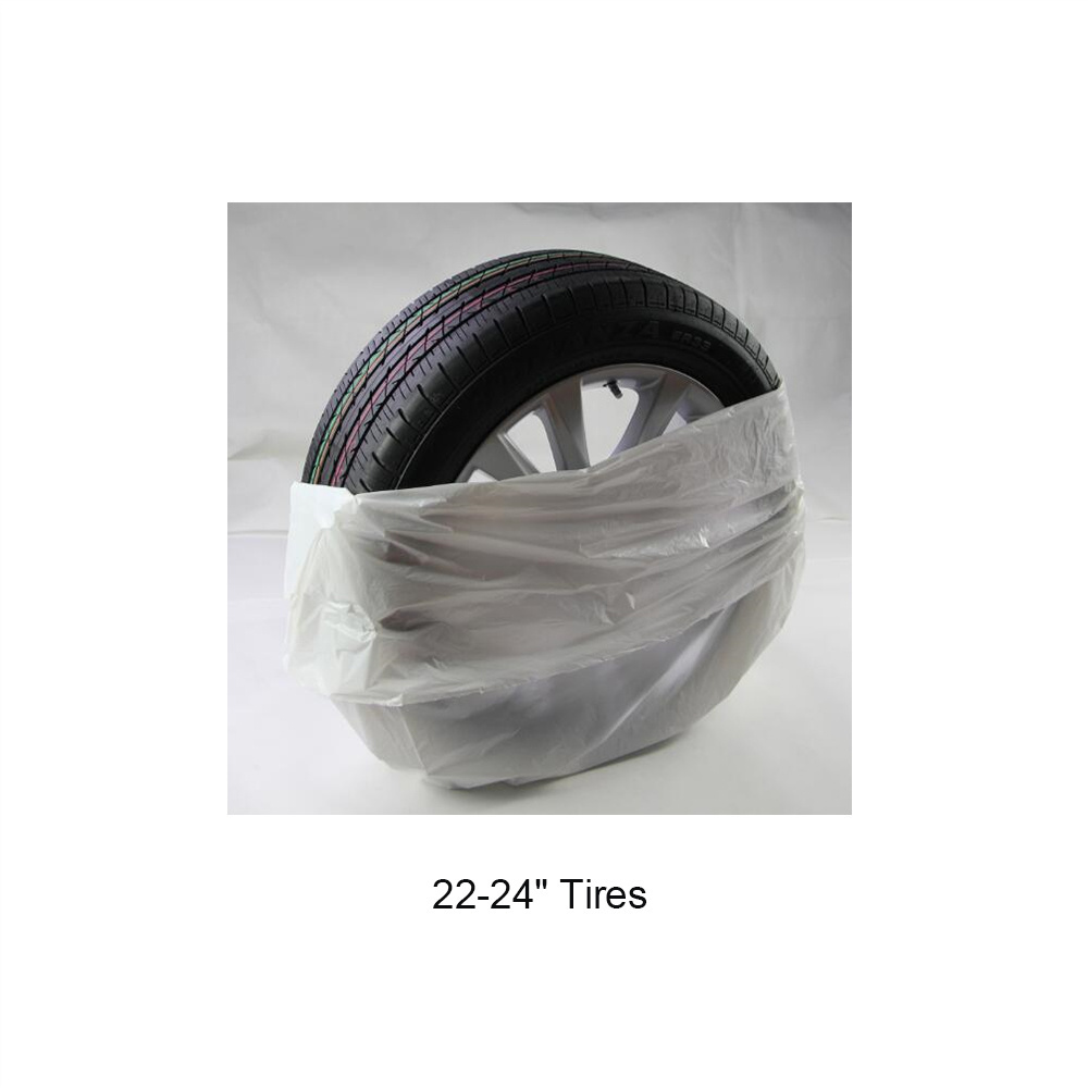 Disposable Plastic Wheel Maskers Custom Plastic Tire Bag with Logo