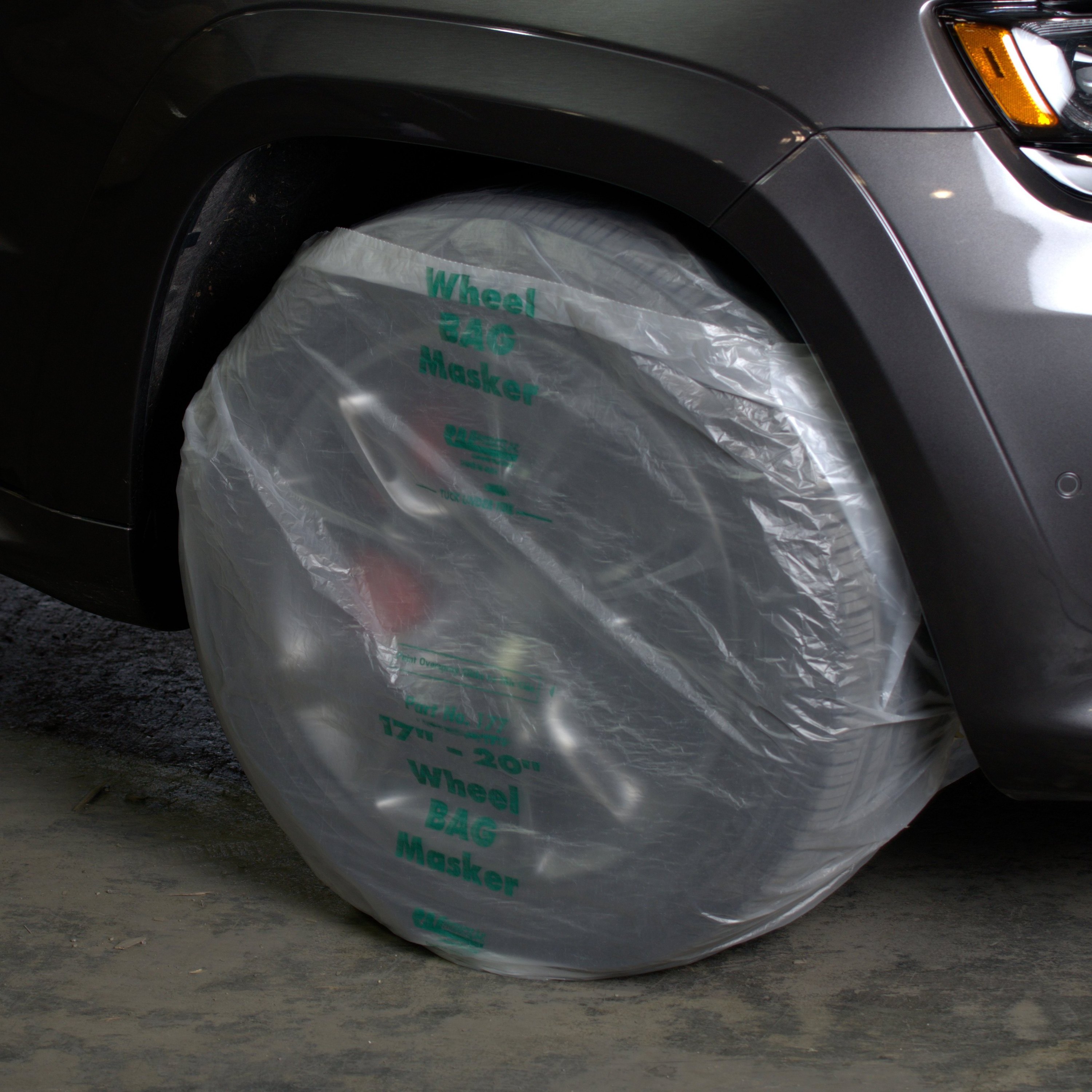 Disposable Plastic Wheel Maskers Custom Plastic Tire Bag with Logo