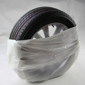 17" - 22" Disposable Plastic Car Wheel And Tire Covers Tire Plastic Cover Bags