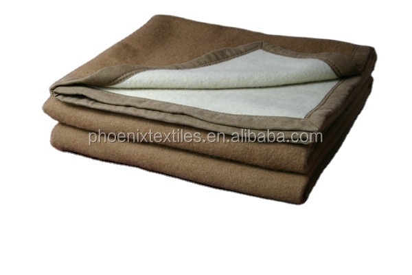 NO 1 factory cheap 400gsm 50% wool 50% camel blanket