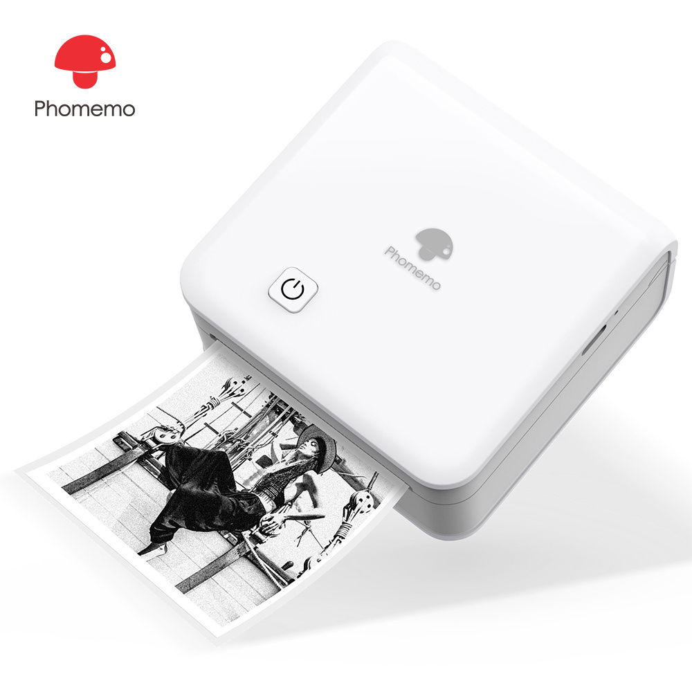 Phomemo M02 Pro Mini Thermal Bluetooth Inkless Compatible 53/15/25mm Pocket Printer for Kids Gift Photo Printer Passport Printer