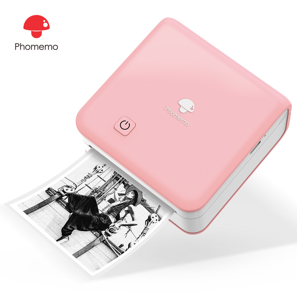 Phomemo M02 Pro Mini Thermal Bluetooth Inkless Compatible 53/15/25mm Pocket Printer for Kids Gift Photo Printer Passport Printer