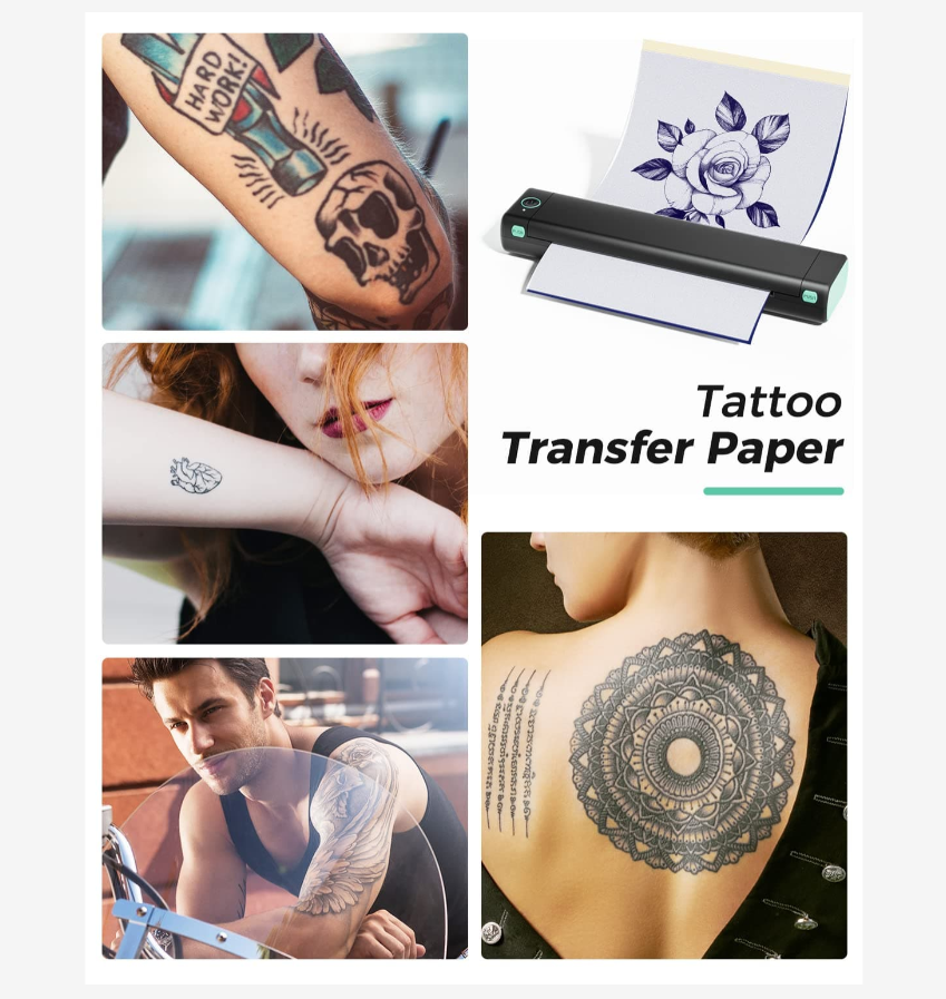 Phomemo M08F A4 temporary tattoo printer Thermal Stencil Printer thermal printer tattoo Transfer Machine Tattoo