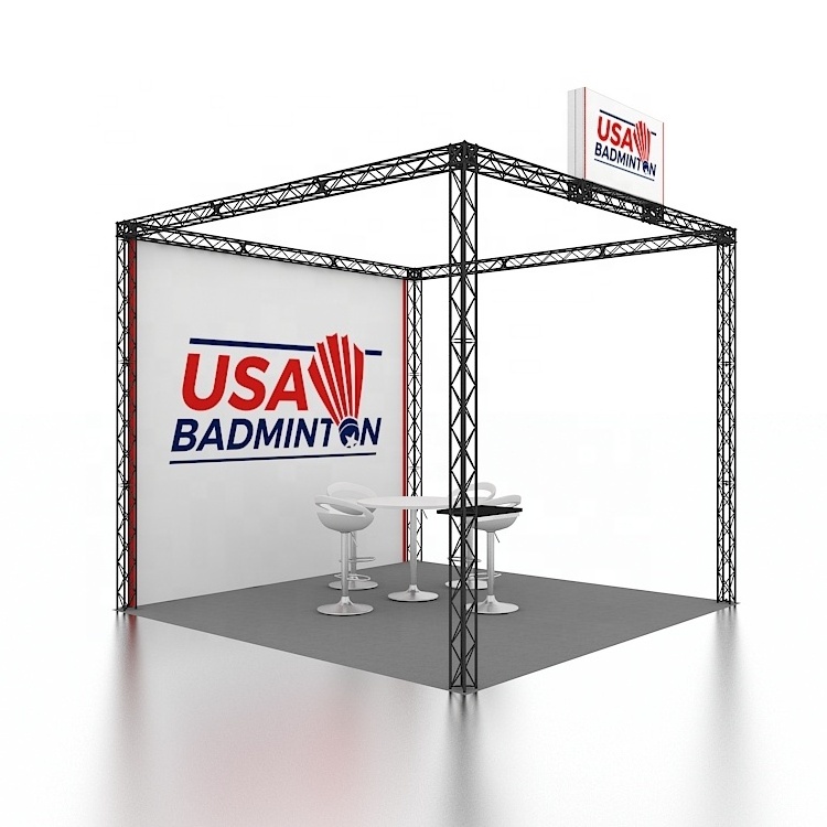 10ft Durable Aluminum Truss Frame Easy Install Trade Show Expo Advertising Backdrop Stands 3x3m Modular Fair Exhibition Booth