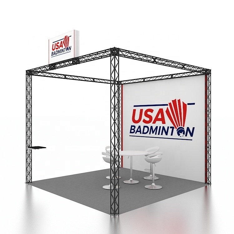 10ft Durable Aluminum Truss Frame Easy Install Trade Show Expo Advertising Backdrop Stands 3x3m Modular Fair Exhibition Booth