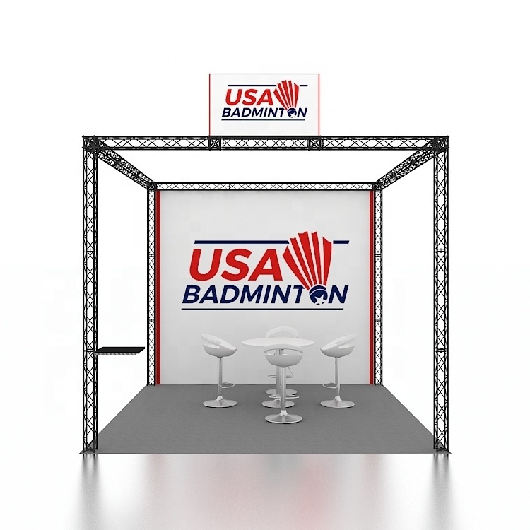 10ft Durable Aluminum Truss Frame Easy Install Trade Show Expo Advertising Backdrop Stands 3x3m Modular Fair Exhibition Booth