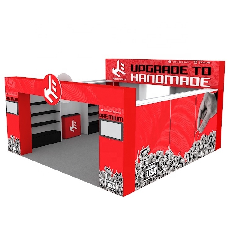 Fashionable customized aluminum portable trade show modular fabric promotion expo tradeshow exhibition booth