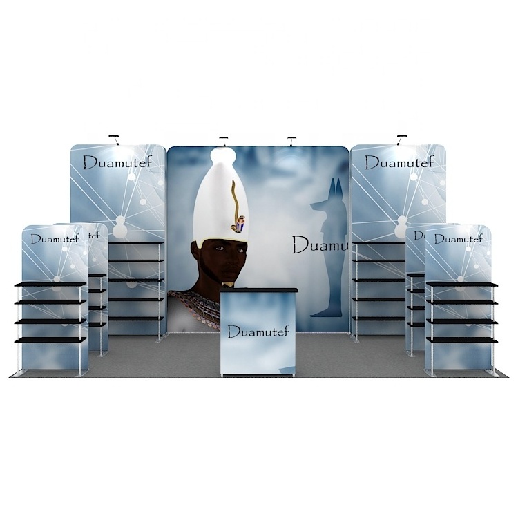 20ftX10ft event display aluminum frame shelves trade show exhibition booth stand