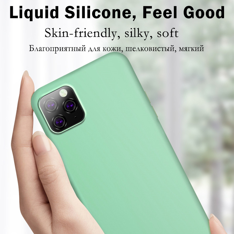 Original Custom Color Logo Liquid Soft Silicone Shockproof Protective Phone Case For IPhone 15 14 11 12 13 Pro Max Phone Case