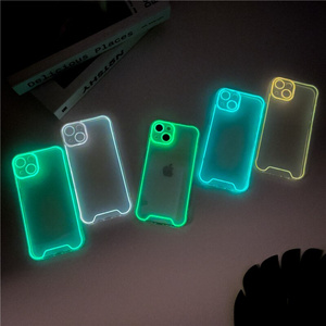 Night Light Luminous TPU Soft Phone Case for IPhone 15 14 Plus 13 12 11 Pro Max XS XR X 14Pro 15Pro Mobile protection Cover