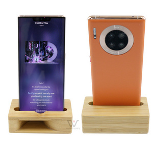 Wholesale Wooden Wireless Loudspeaker Mobile Phone Sounds Player Wood Speaker