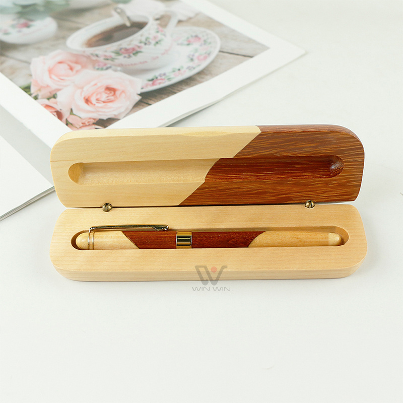 Luxury Wooden Pencil Ballpoint Pens Business Gifts Bamboo Pen Set With Box Bamboo Wood Ball Pens