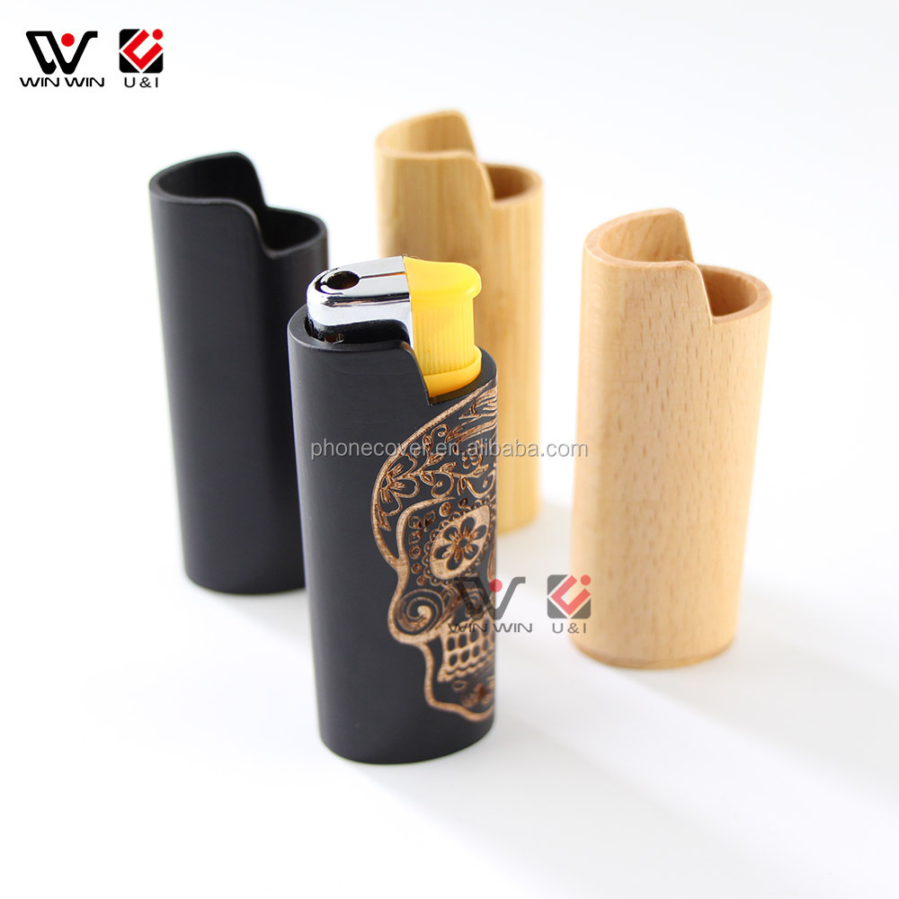 Custom Lighter Holder Small Pouch Leather Lighter Case For Men Gift Box case With Lighter