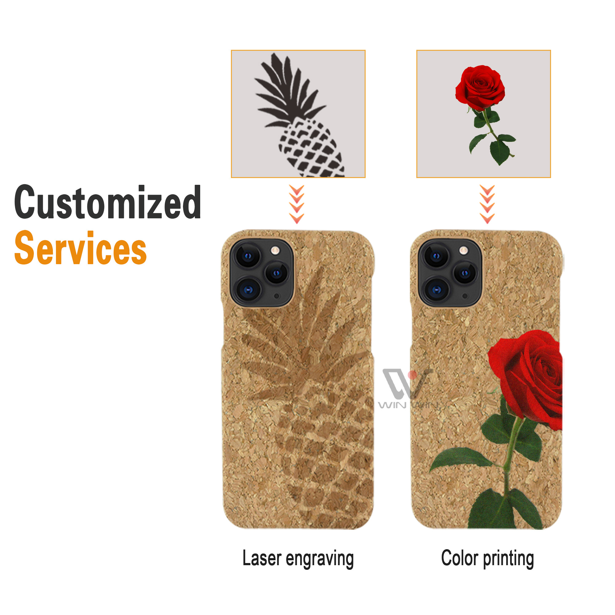 For iPhone 13 Full Housing Custom Cork Wooden Case Cell Phone for iPhone Xs Max 13 14 Pro Max Mobile Housing