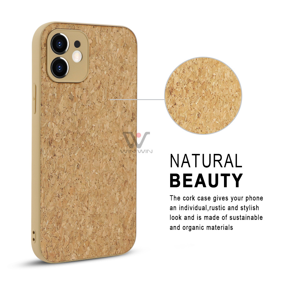 For iPhone 13 Full Housing Custom Cork Wooden Case Cell Phone for iPhone Xs Max 13 14 Pro Max Mobile Housing