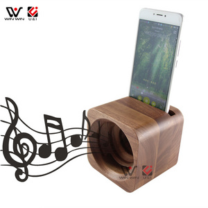 Wooden Multi Functional Mini Portable Phone Amplifier Loud Speaker  Powerless Mobile Phone Speaker