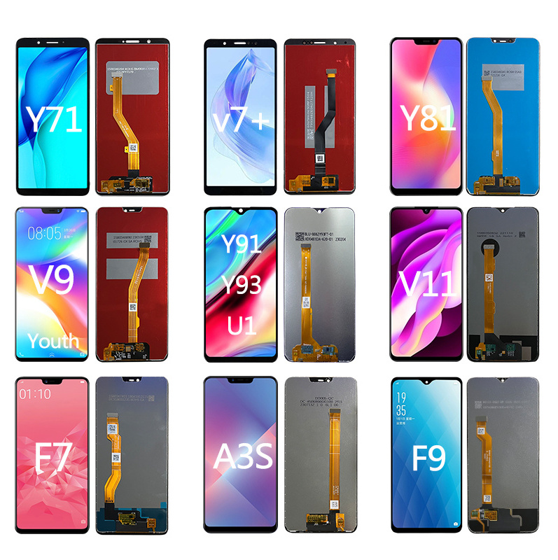 Wholesale Assembly Lcd touch screen For Vivo Y91 Y20 Y12 Y19 Y81 X50 displays Mobile Phone Lcds For OPPO A3S A5S A5 2020 A57 LCD