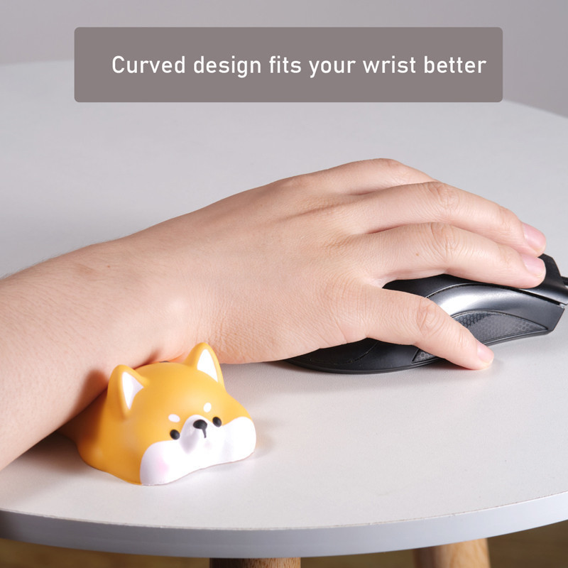 Cute Wrist Rest for Mouse Computer Laptop Funny Animal Keyboard Arm Rest for Desk Ergonomic Kawaii Office Supplies Squishy Toys