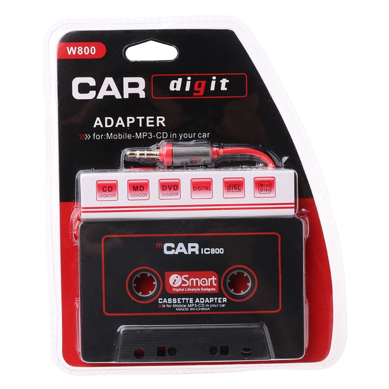 2022 New Cheap Price 3.5mm Car AUX Audio Tape Cassette Recorder Adapter Converter For Car CD Player MP3 Cassette Player