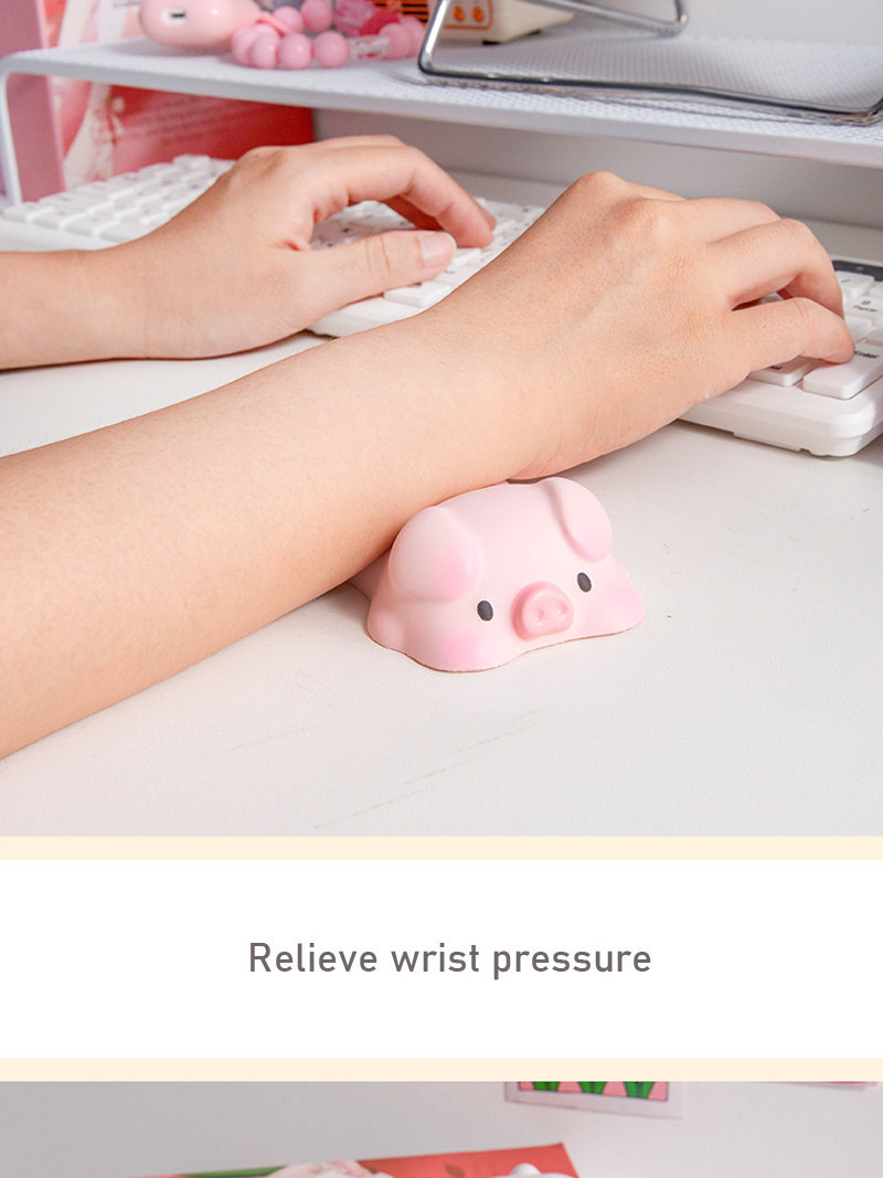 Cute Wrist Rest for Mouse Computer Laptop Funny Animal Keyboard Arm Rest for Desk Ergonomic Kawaii Office Supplies Squishy Toys